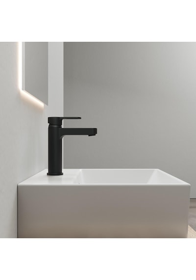 Adell Lento Medium Lavabo Bataryası Mat Siyah Pirinç Gövde 154901724 Siyah