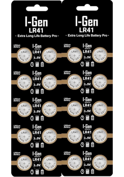 Batteries Lr41 1.5v Alkalin Düğme Pil Ag3, G3, 192, L736 20 Adet
