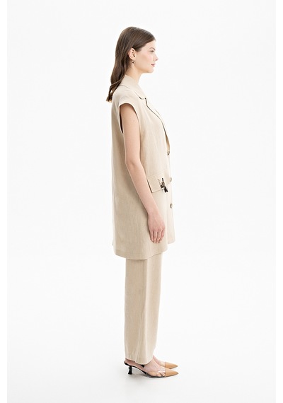 Aker 24ss09084111 Küçük Beden Yelek 24ss09084111 038 Camel Camel