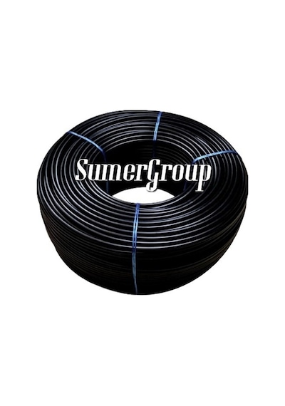 Sumergroup 4X6Mm Polietilen Pe Pnömatik Hortum Siyah 200Mt