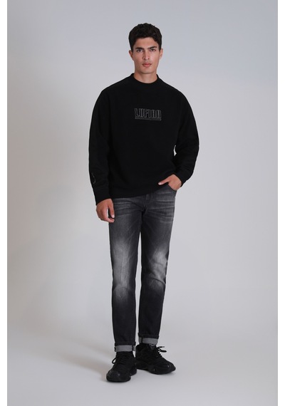 Lufian Vıler Erkek Sweatshirt Siyah Siyah 112030148100100 Siyah