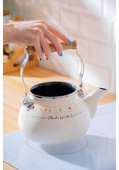 Made With Love Emaye Çaydanlık Takımı Çok Renkli