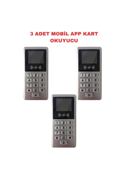 Sr-217 Em-w Tuya Wifi Kart Şifre Okuyucu Ip68 Proximity 125 Khz Metal Kasa 3 Adet
