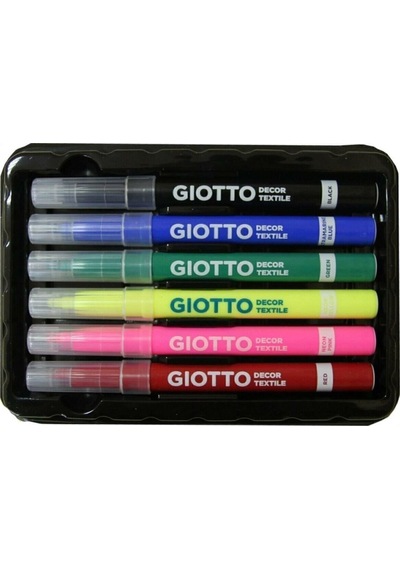 Giotto Decor Textile Kumaş Boyama Kalemi 6  Renk