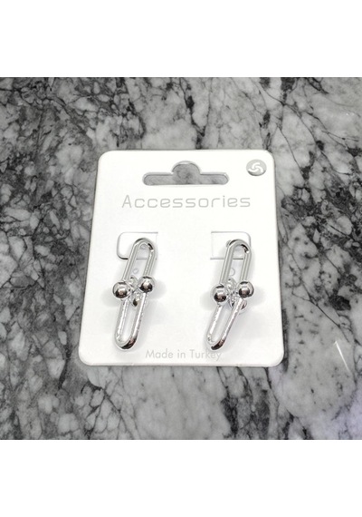 Silver Renk Tiffy Model Bijuteri Küpe-9003012755457 Gümüş