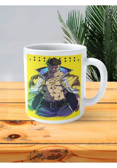 Cyberpunk Edgerunners Baskılı Kupa Bardak Model 7 Çok Renkli