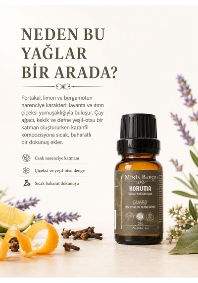 Minia Bahçe Koruma Guard Uçucu Yağ Karışımı 10 ML