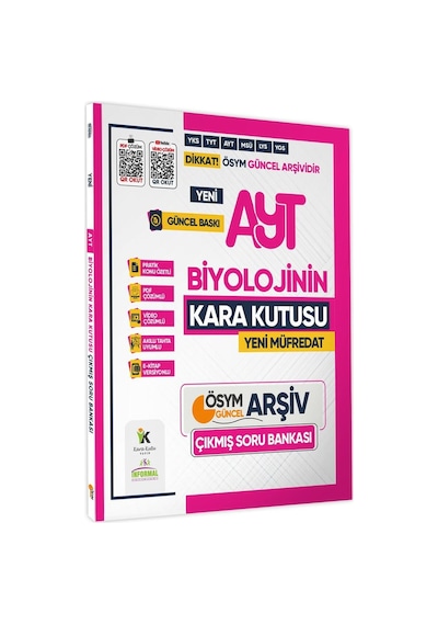 2025 YKS-AYT BİYOLOJİNİN Kara Kutusu ÖSYM Çıkmış Soru Havuzu Bankası Konu Özetli Video/PDF Çözümlü