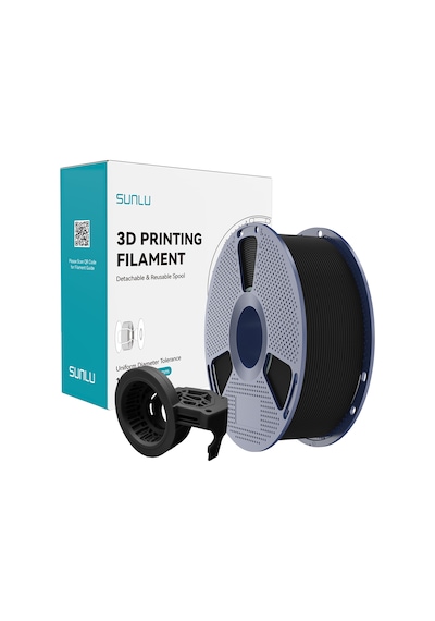Sunlu Siyah High Speed Mat Petg Filament - 1.75mm - 1 Kg
