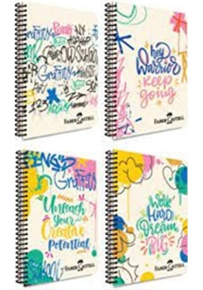 Faber Castell Defter Grafiti Pp Kapak Spiralli 100 Yaprak Çizgili 5075000429000