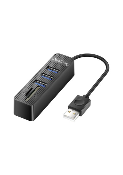 Tr Usb 2.0 Sd - Microsd Kart Okuyucu Ve 3 Port Usb Çoklayıcı Hub