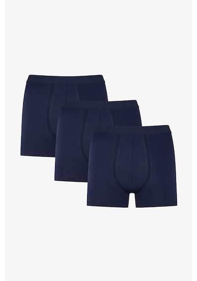 Penti Erkek Pamukl Basic Mavi 3'lü Boxer Külot