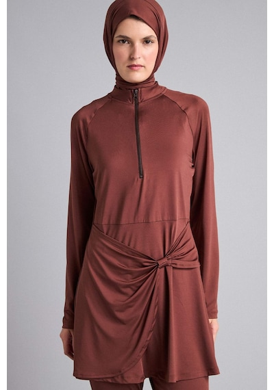 Defacto Regular Fıt 4lü Kahverengi Burkini Mayo G7456ax26hsbn329 Kahve-bn329