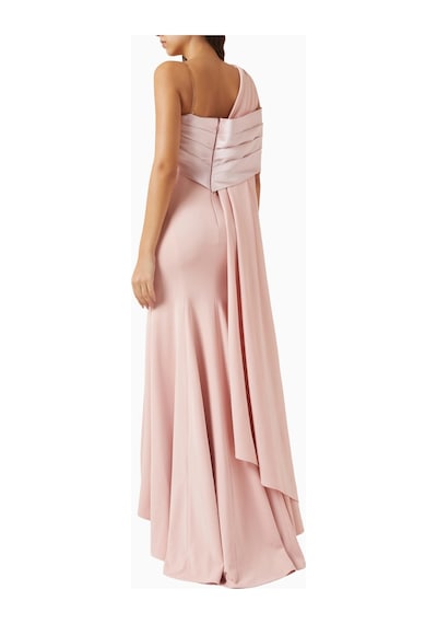 Ac By Aanchal Chanda Asymmetrical Yaka Maxi Kadın Elbise Pembe