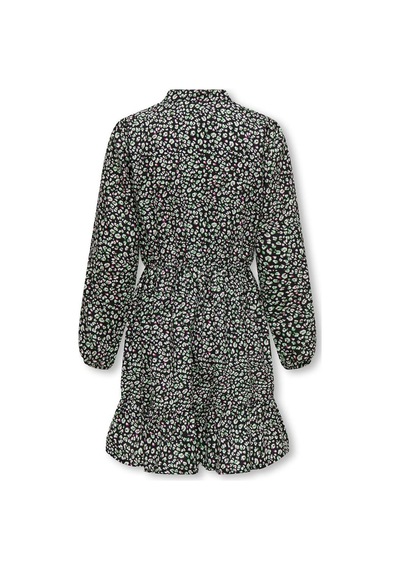 Only Koglıno-monıque Strıng L/s Dress Ptm Kız Çocuk Siyah Elbise - 15300043