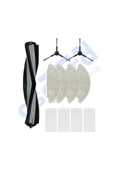 Viomi V5 V5 Pro Alpha 2 Pro Uyumlu 1 Ana Fırça 2 Yan Fırça 4 Filtre 4 Mop Pkt-iasgf0001002