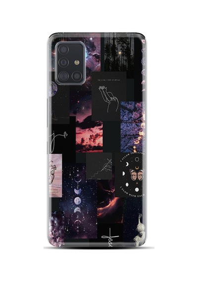 Samsung Samsung Galaxy Uyumlu A31 Kılıf Boutique Baskılı Resimli Ay Pattern Pcode -030