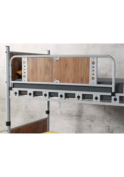 Argimo Elegan Metal Ranza Ve Karyola 90 x 200 Ceviz