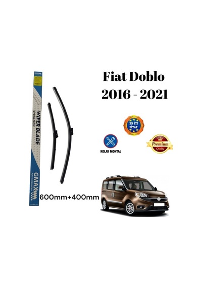 Fiat Doblo 2016 2017 2018 2019 2020 2021 Uyumlu Ön Cam Muz Tipi Silecek Süpürgesi Seti 600/400mm