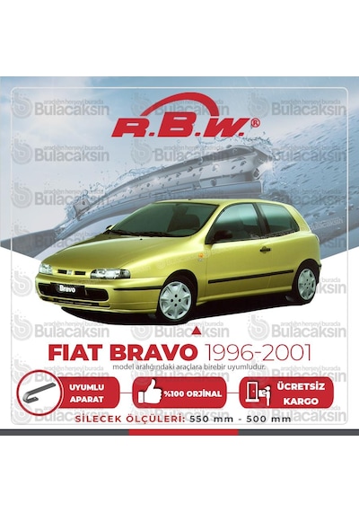 Rbw Fiat Bravo 1996 - 2001 Ön Muz Silecek Takımı