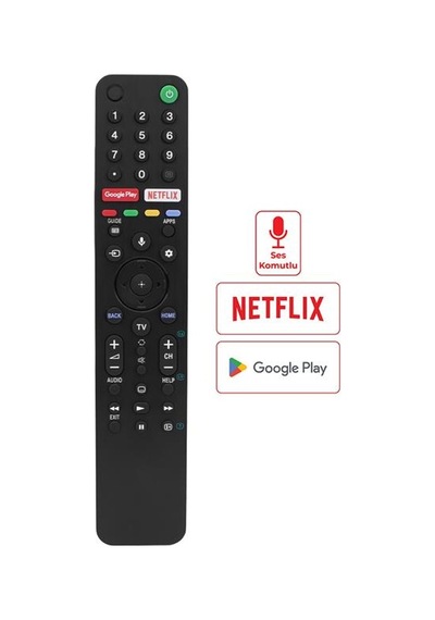 Sony Rmf-tx500p Netflix-google Play Tuşlu Ses Komutlu Lcd-led Tv Kumanda 96981523
