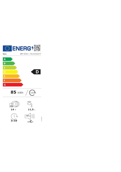 Beko BM 5045 I 5 Programlı 14 Kişilik Bulaşık Makinesi