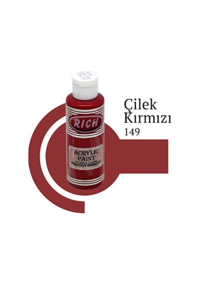 Çilek Kırmızı Akrilik Boya 120 Cc 0