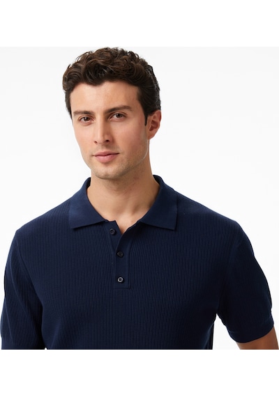 Nautica Erkek Lacivert Regular Fit Kısa Kollu Triko Düz S55110t Lacivert