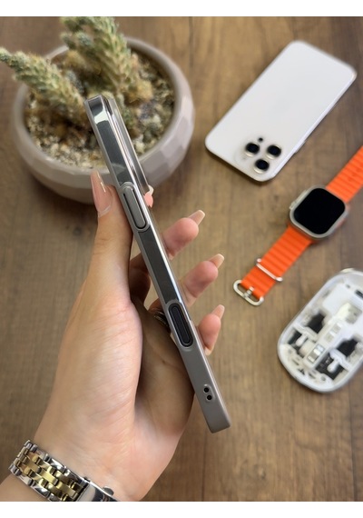 Apple iPhone 16 Pro Max Magsafe Uyumlu Mika Sararmaz Kılıf Soocase720 Çok Renkli