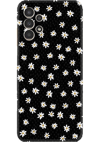 Samsung Uyumlu Galaxy A14 Kılıf Resimli Desenli Silikon Platinium Series Papatyalar 1866