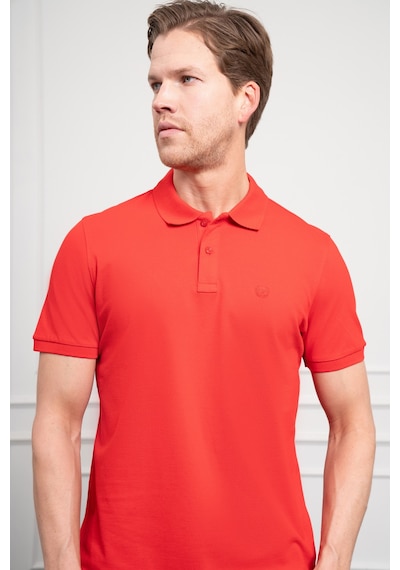 Erkek Kırmızı Basic Polo Yaka Dynamic Fit T-shirt 25yc018003550 Kırmızı Kırmızı