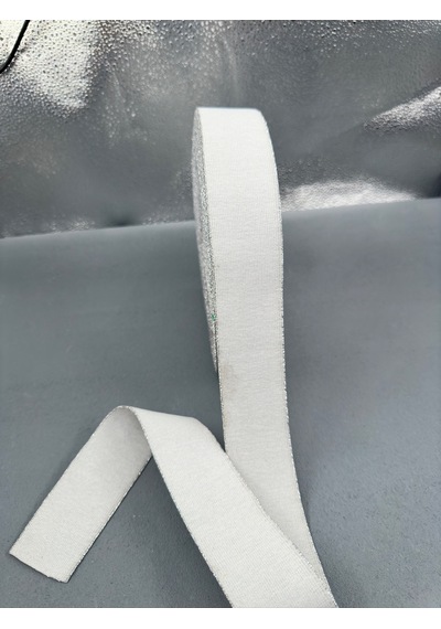 5.5 Cm Simli Lastik-5 Metre-gümüş