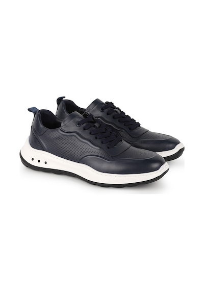 Lbr H1001 Erkek Deri Casual Ayakkabı Lacivert