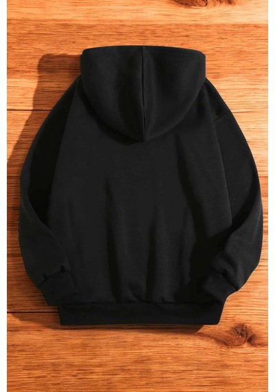 San Francisco Baskılı Oversize Sweatshirt Siyah