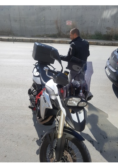 Bmw F800 F650 Uyumlu Uzun Cam Koyu Füme 45Cm 4Mm Zeus