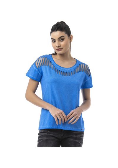 Wt388 Powermuse Graphic Women S T-shirt Fearless Chic Edition Çok Renkli