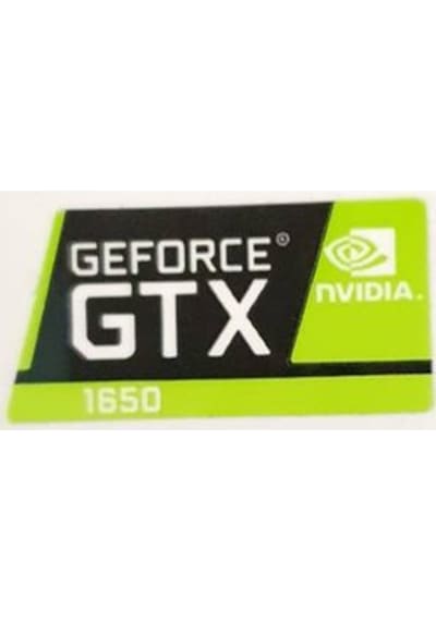 OEM Nvidia Geforce GTX 1650 Sticker Yatay Etiket D108