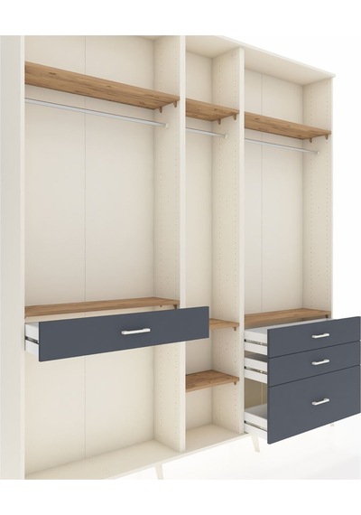 Arges Dolap 7 Raflı 4 Çekmeceli 3 Askılı 220x30x243 Aytaşı-çam/antrasit Atlas Çam/antrasıt Arges Dolap 7 Raflı 4 Çekmeceli 3 Askılı 220x30x243 Aytaşı-çam/antrasit Atlas Çam/antrasıt