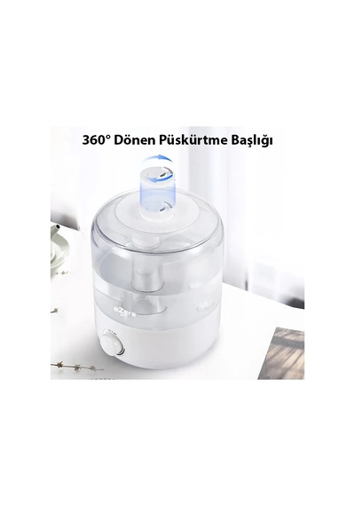 Ezere Yatak Odası İçin Üstten Doldurmalı 25 L Büyük Su Tankıotomatik Kapanma Sessiz Soğuk Sisli Nemlendirici- 5775 - Beyaz