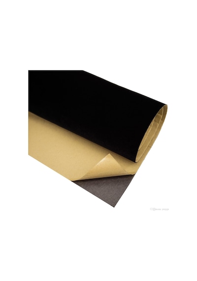 Yapışkanlı Süet Kadife Kumaş 150cm X 100 Cm Flok Kadife Siyah Siyah