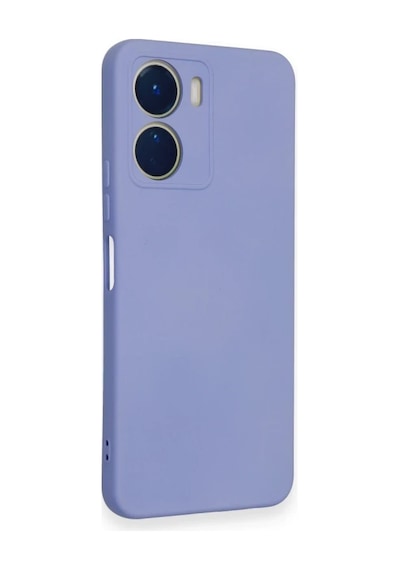 Vivo Y16 Kılıf Nano İçi Kadife Silikon - Lila 0.2M-Çok Renkli