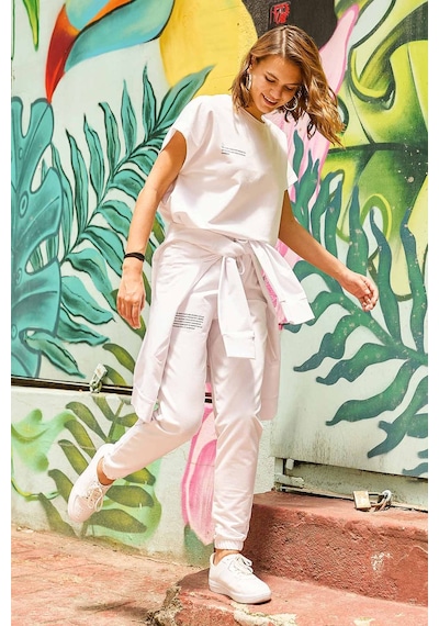 SEMENTA Jogger Eşofman Altı - Beyaz