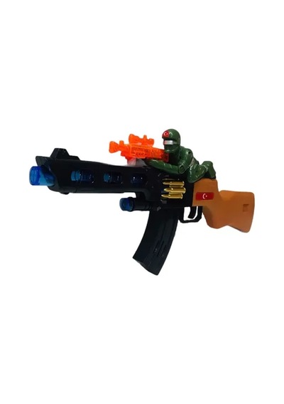 Sniper Tüfek Asker Temalı Işıklı Ve Pilli Işıklı Namlulu Eğlenceli Oyuncak