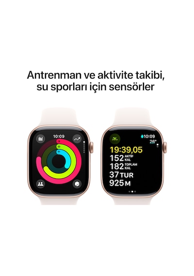 Apple Watch Series 10 GPS 46 MM Alüminyum Kasa Spor Kordon M/L Akıllı Saat (Apple Türkiye Garantili)