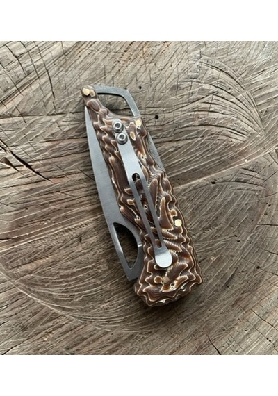 Dmr 4116 Klipsli Cep Çakısı Kamp Çakısı Avcı Kampçı Bıçagı Cep Bıçak 19cm Kahverengi