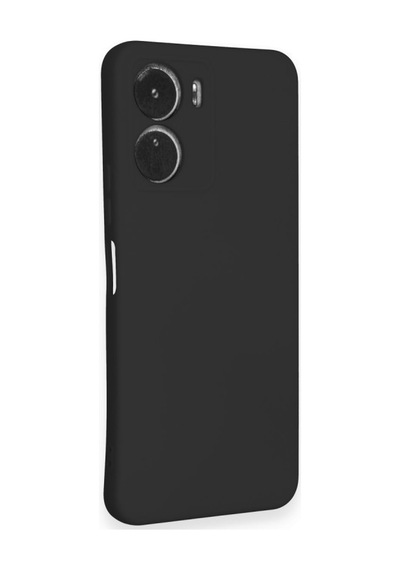 Vivo Y16 Uyumlu Kılıf Nano İçi Kadife Silikon - Siyah