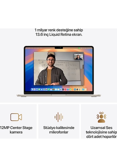 Apple Macbook Air MC6A4TU/A M4 24 GB 512 GB SSD 13.6" macOS Dizüstü Bilgisayar