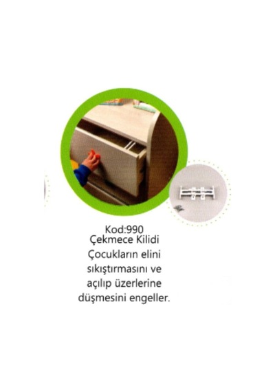 Güzel Baby Beyaz Plastik Çekmece Kilidi