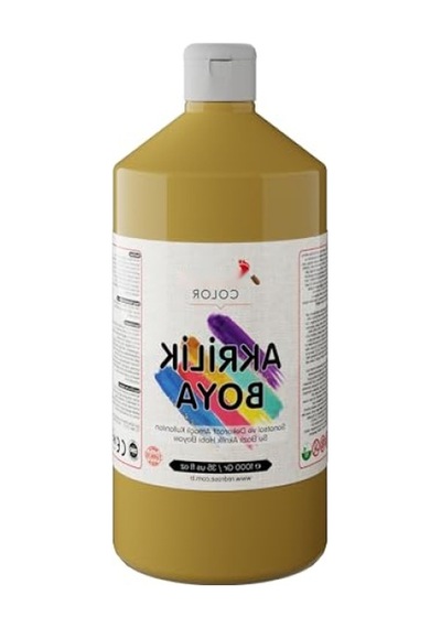 Dayanıklı Hardal Akrilik Boya - 1000 Gr 0,15 L