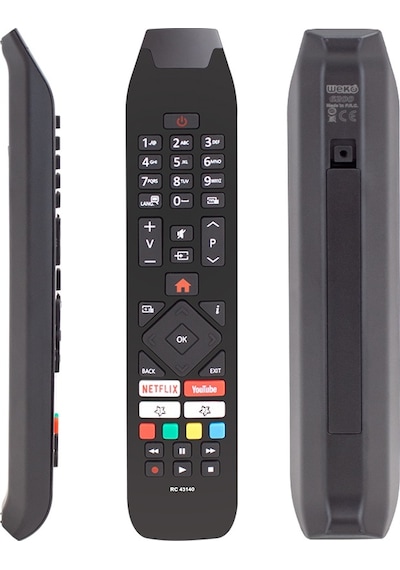 WEKO KL Vestel Uyumlu RC 43140 H0297A NETFLIX-YOUTUBE TUŞLU  TV KUMANDA